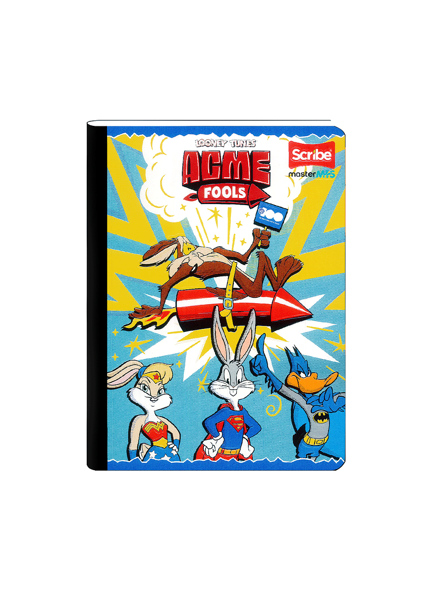 Cuaderno Cosido Looney Tunes Cuadros 50 Hojas  6