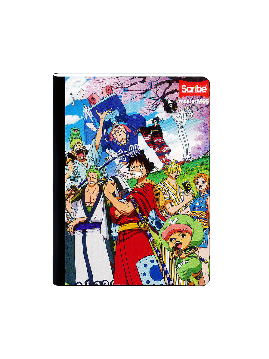 Cuaderno Cosido One Piece 50 Hojas Cuadros  2