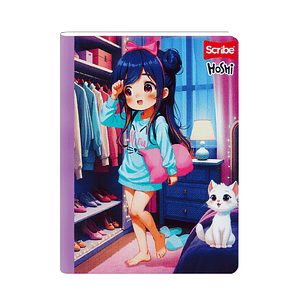 Cuaderno Cosido Hoshi 50 Hojas Cuadros