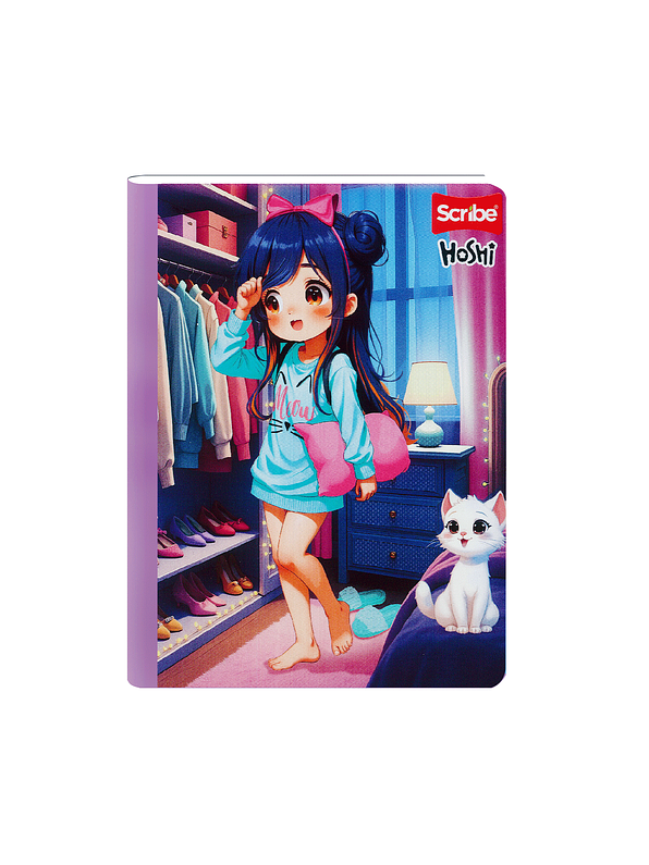 Cuaderno Cosido Hoshi 50 Hojas Cuadros 1