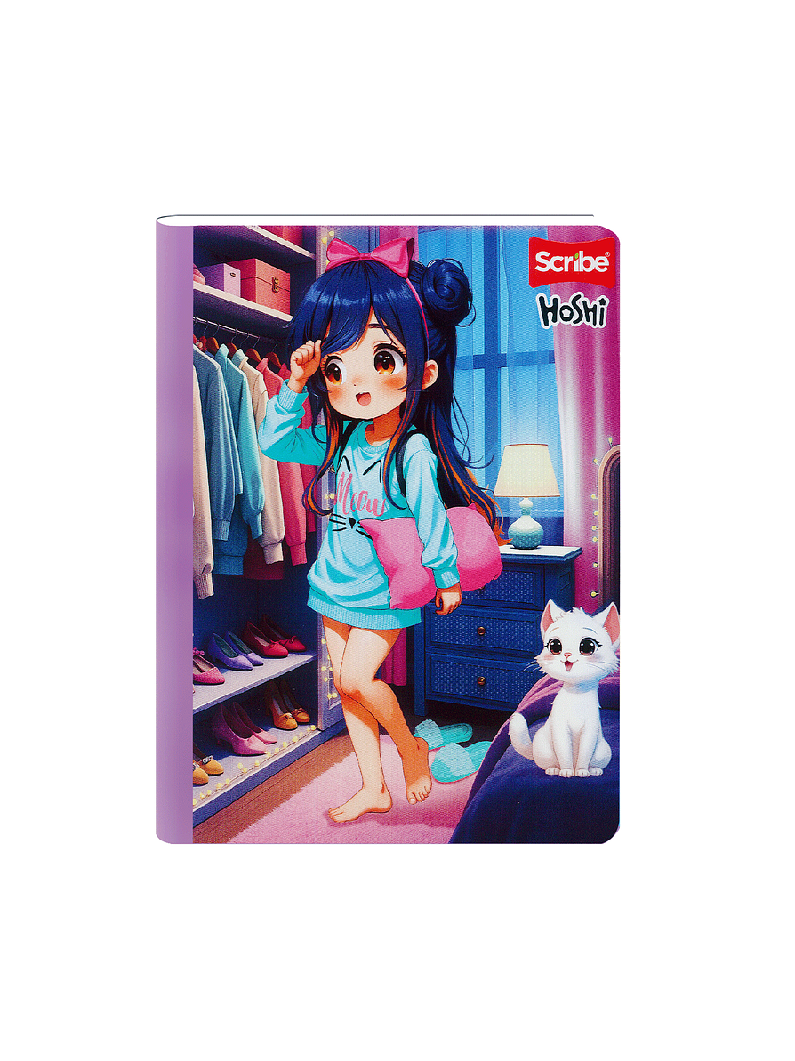 Cuaderno Cosido Hoshi 50 Hojas Cuadros 1