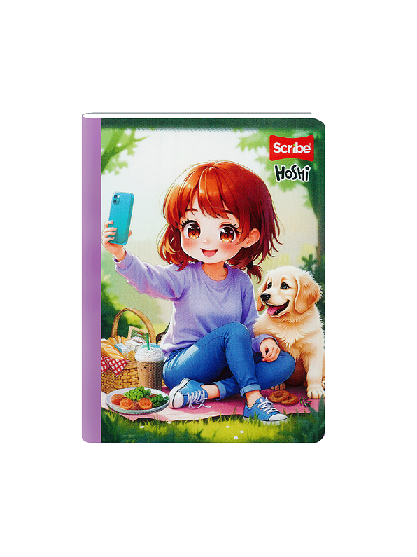 Cuaderno Cosido Hoshi 50 Hojas Cuadros 3