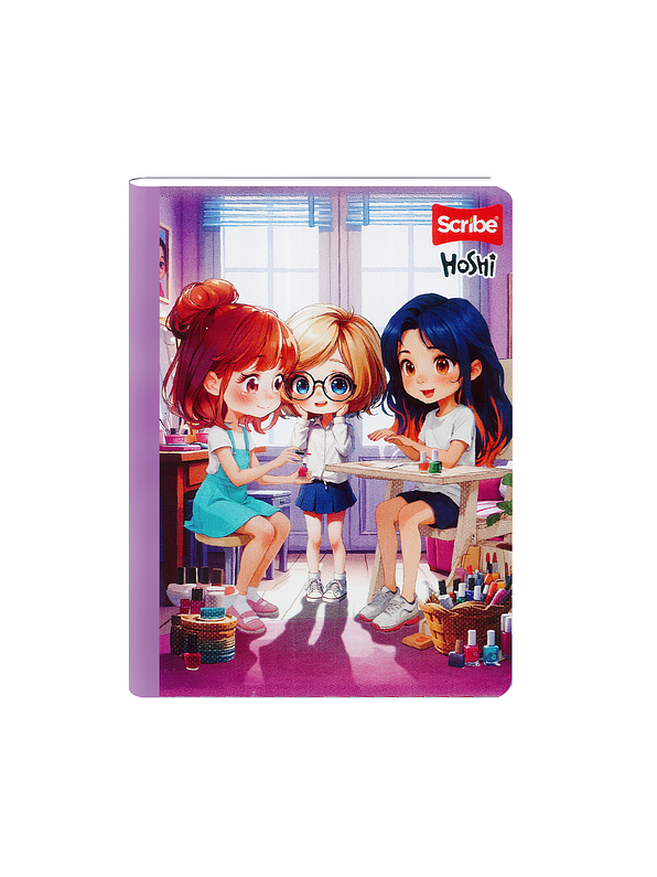 Cuaderno Cosido Hoshi 50 Hojas Cuadros 4