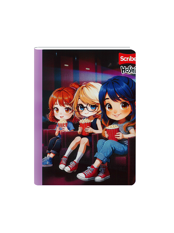 Cuaderno Cosido Hoshi 50 Hojas Cuadros 5