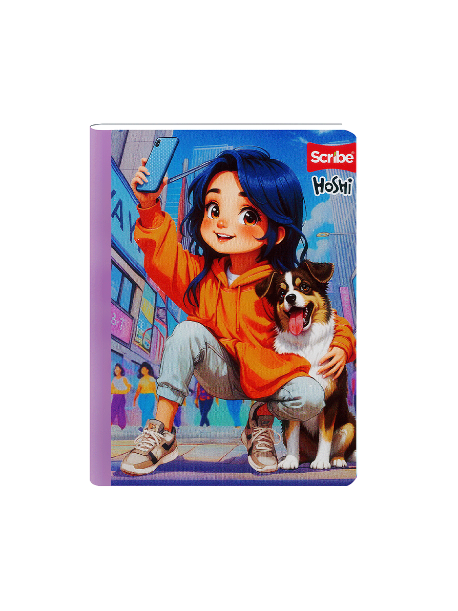 Cuaderno Cosido Hoshi 50 Hojas Cuadros 6