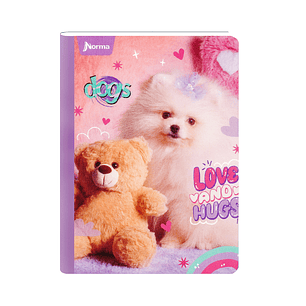 Cuaderno Cosido Norma Dogs 100 Hojas Lineas