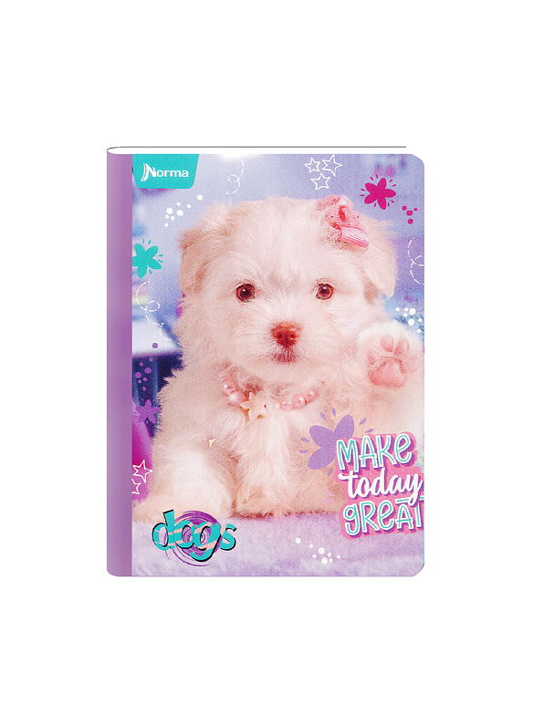 Cuaderno Cosido Norma Dogs 100 Hojas Lineas 4