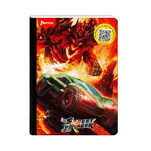 Cuaderno Cosido Norma Street Racer 50 Hojas Cuadros