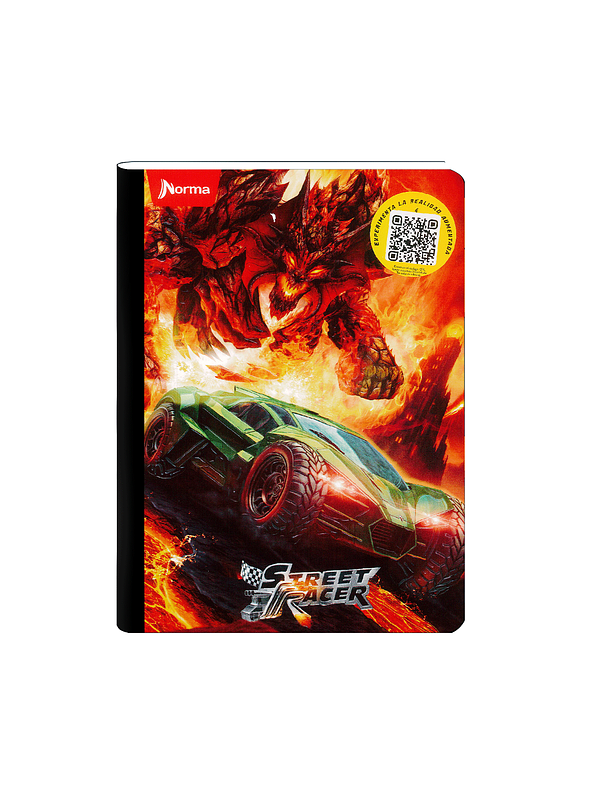 Cuaderno Cosido Norma Street Racer 50 Hojas Cuadros 1