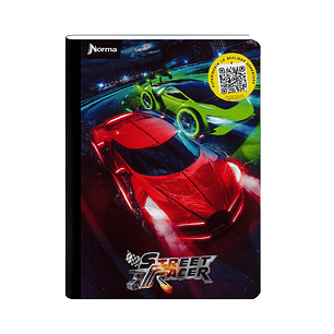 Cuaderno Cosido Norma Street Racer 50 Hojas Cuadros