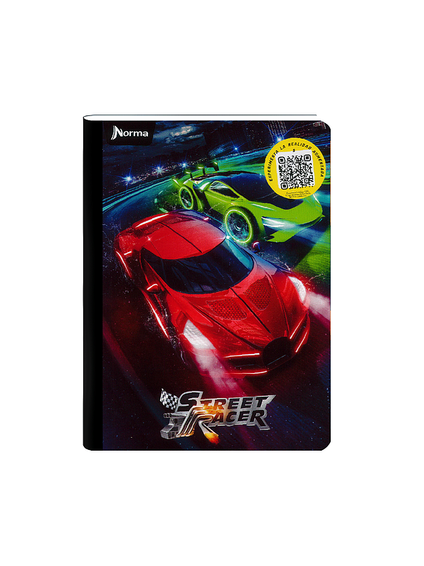 Cuaderno Cosido Norma Street Racer 50 Hojas Cuadros 2