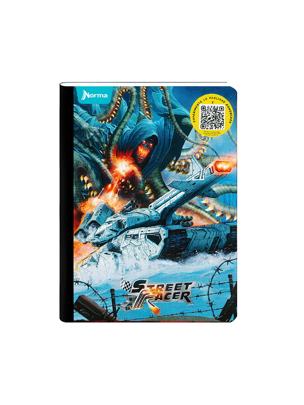 Cuaderno Cosido Norma Street Racer 50 Hojas Cuadros 4