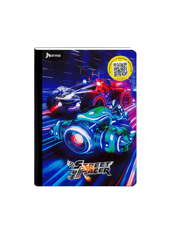 Cuaderno Cosido Norma Street Racer 50 Hojas Cuadros 5