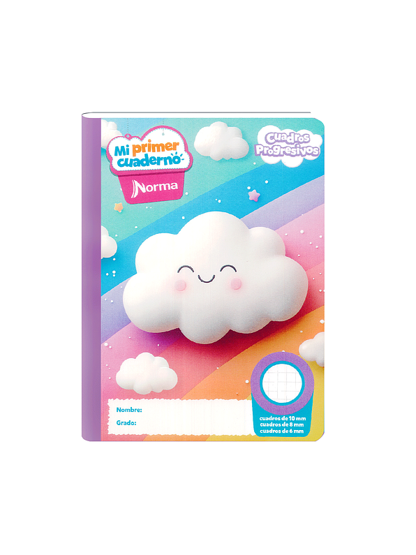 Mi Primer Cuaderno Cuadros Progresivos Niña 100 Hojas 1