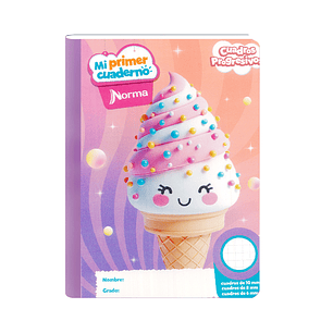 Mi Primer Cuaderno Cuadros Progresivos Niña 100 Hojas