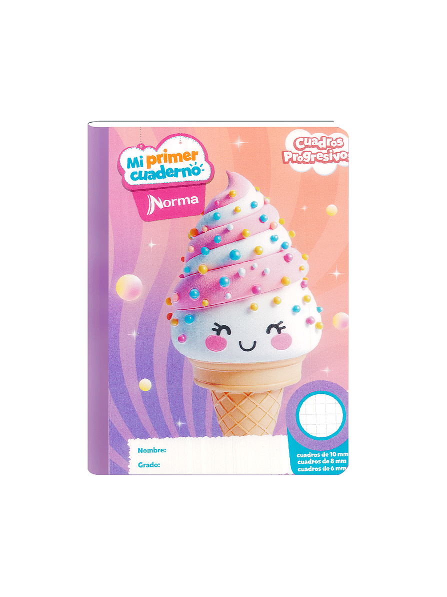 Mi Primer Cuaderno Cuadros Progresivos Niña 100 Hojas 2