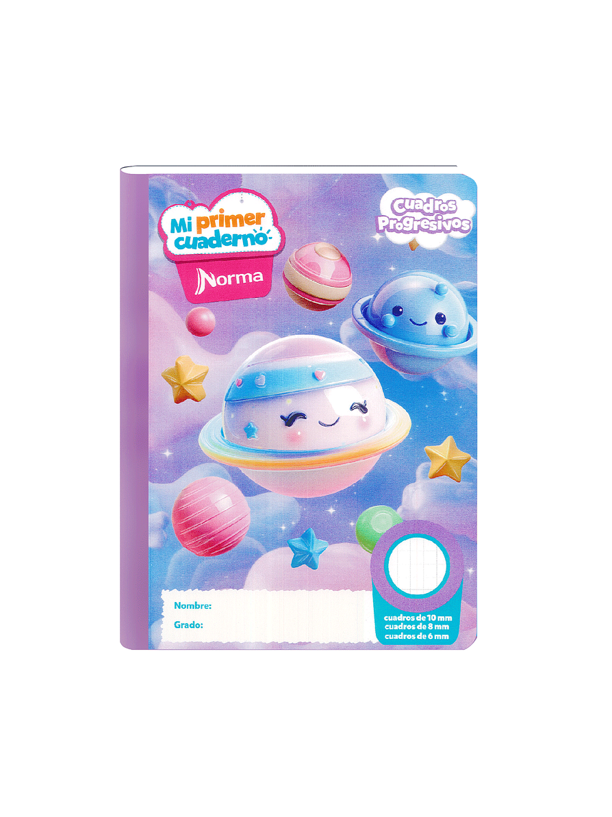 Mi Primer Cuaderno Cuadros Progresivos Niña 100 Hojas 4