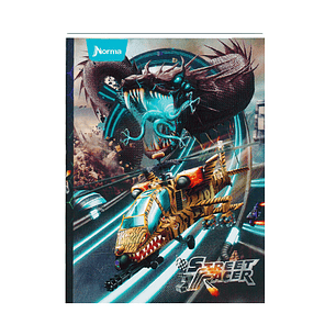 Cuaderno Cosido Pasta Dura Street Racer 80 Hojas Cuadros