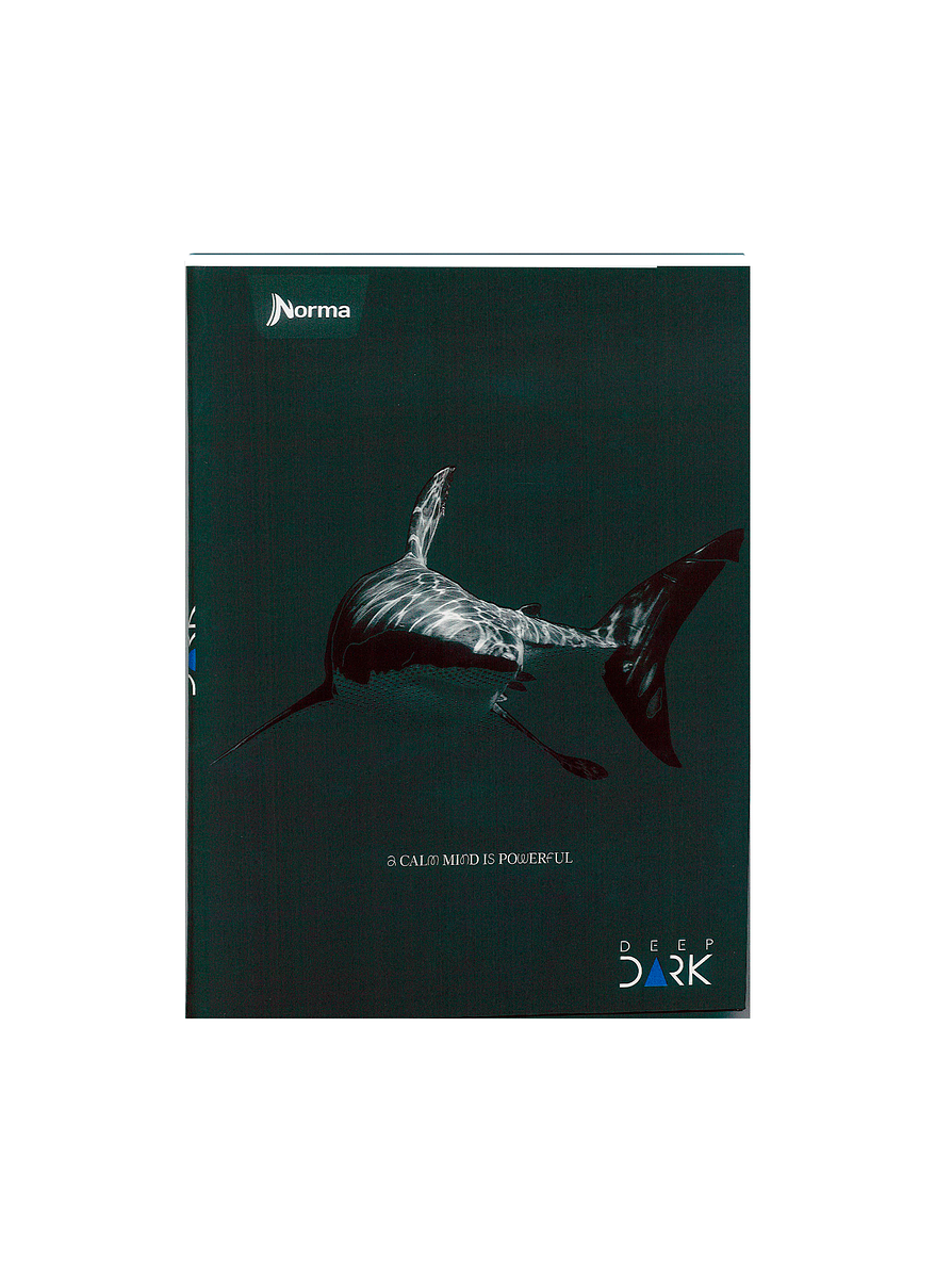 Cuaderno Cosido Pasta Dura Deep Dark 90 Hojas Cuadros 1