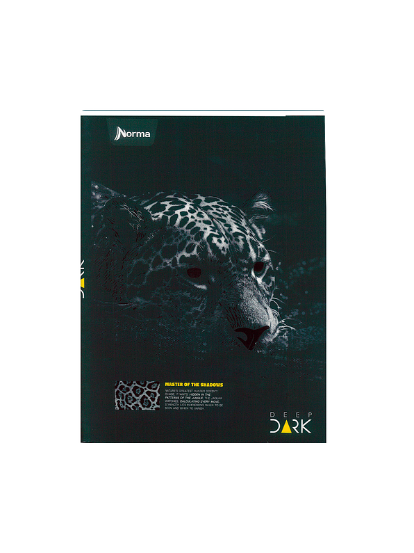 Cuaderno Cosido Pasta Dura Deep Dark 90 Hojas Cuadros 4