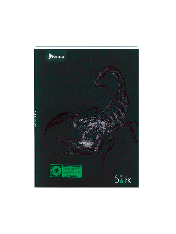 Cuaderno Cosido Pasta Dura Deep Dark 90 Hojas Cuadros 5