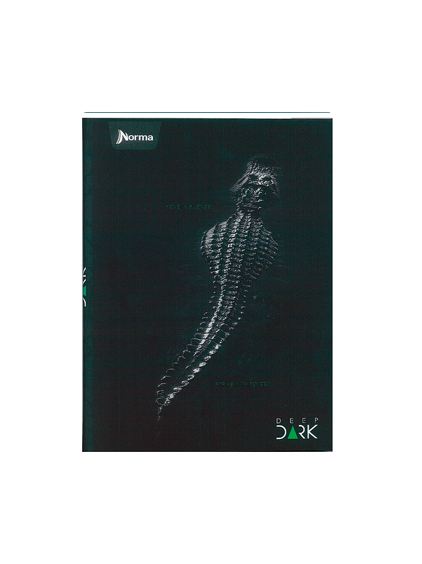 Cuaderno Cosido Pasta Dura Deep Dark 90 Hojas Cuadros 6