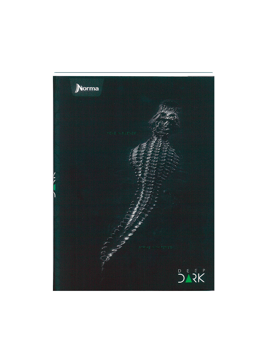 Cuaderno Cosido Pasta Dura Deep Dark 90 Hojas Cuadros 6