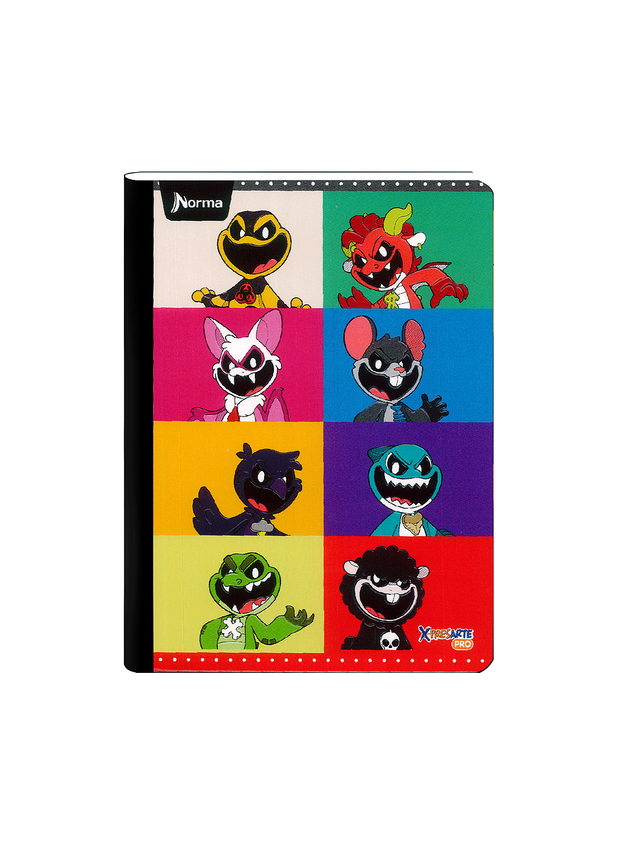 Cuaderno Cosido Norma X-Presarte Poppy Playtime 100 Hojas Cuadros 7