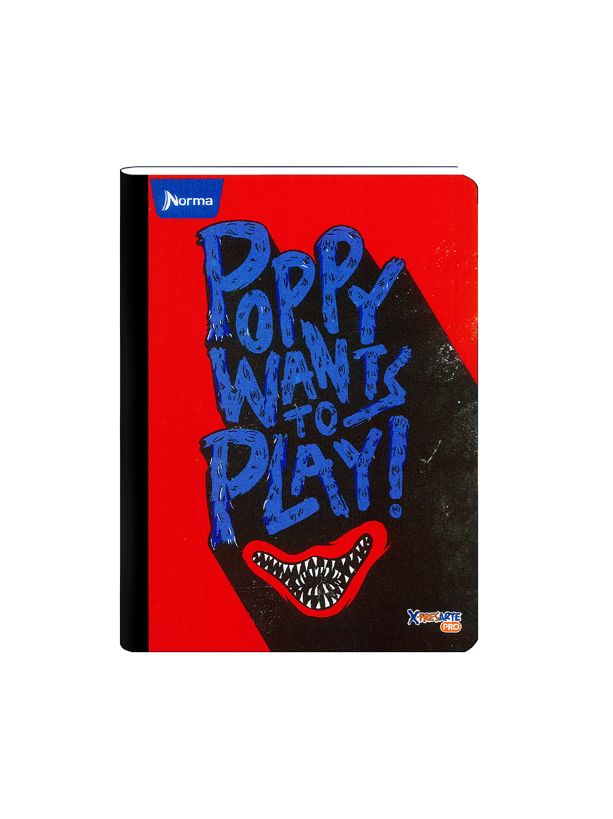 Cuaderno Cosido Norma X-Presarte Poppy Playtime 50 Hojas Cuadros 1