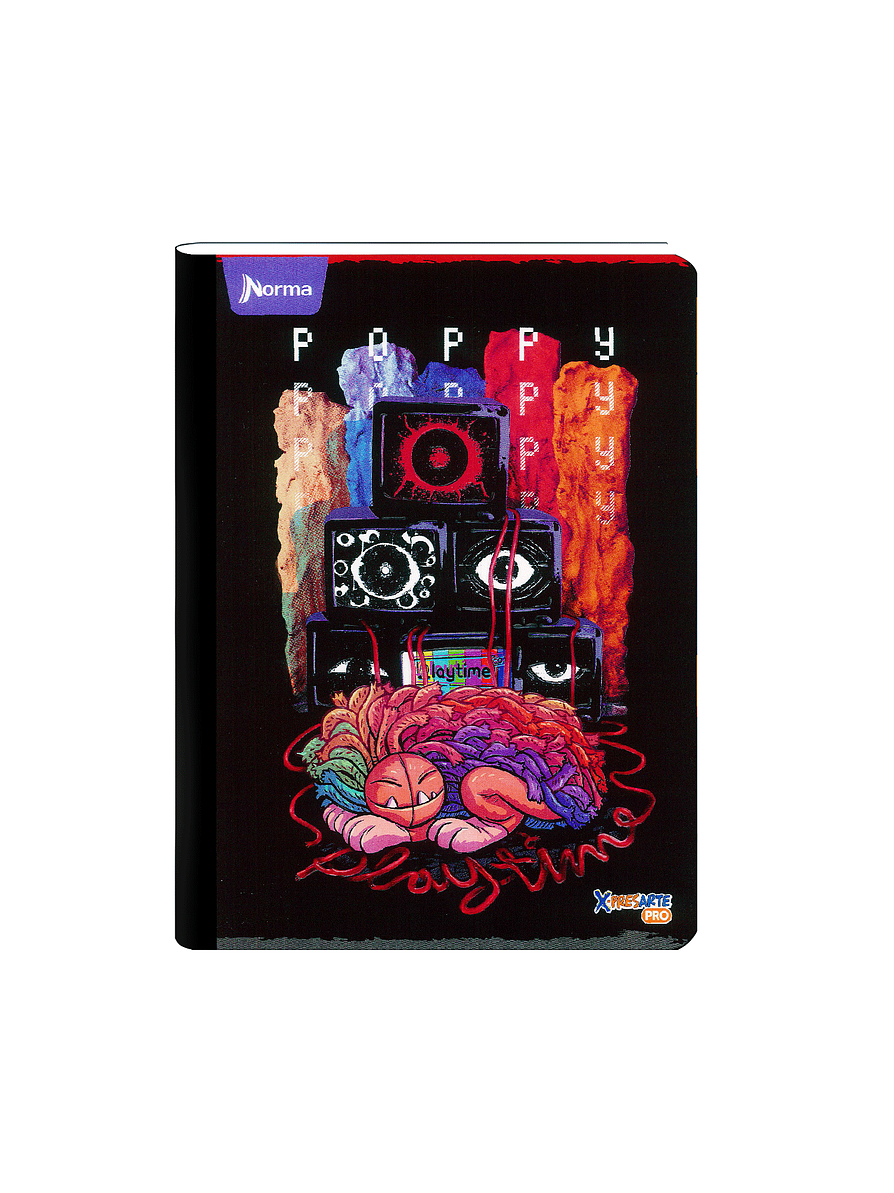 Cuaderno Cosido Norma X-Presarte Poppy Playtime 50 Hojas Cuadros 12