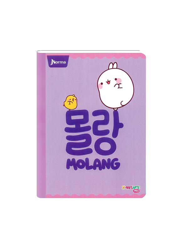 Cuaderno Cosido Norma Molang 100 Hojas Cuadros 3