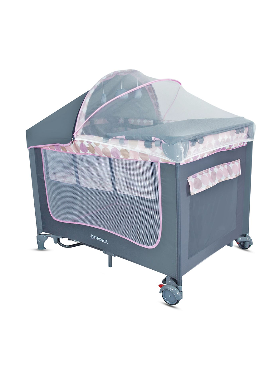 Cuna Corral Magic Rosa  3