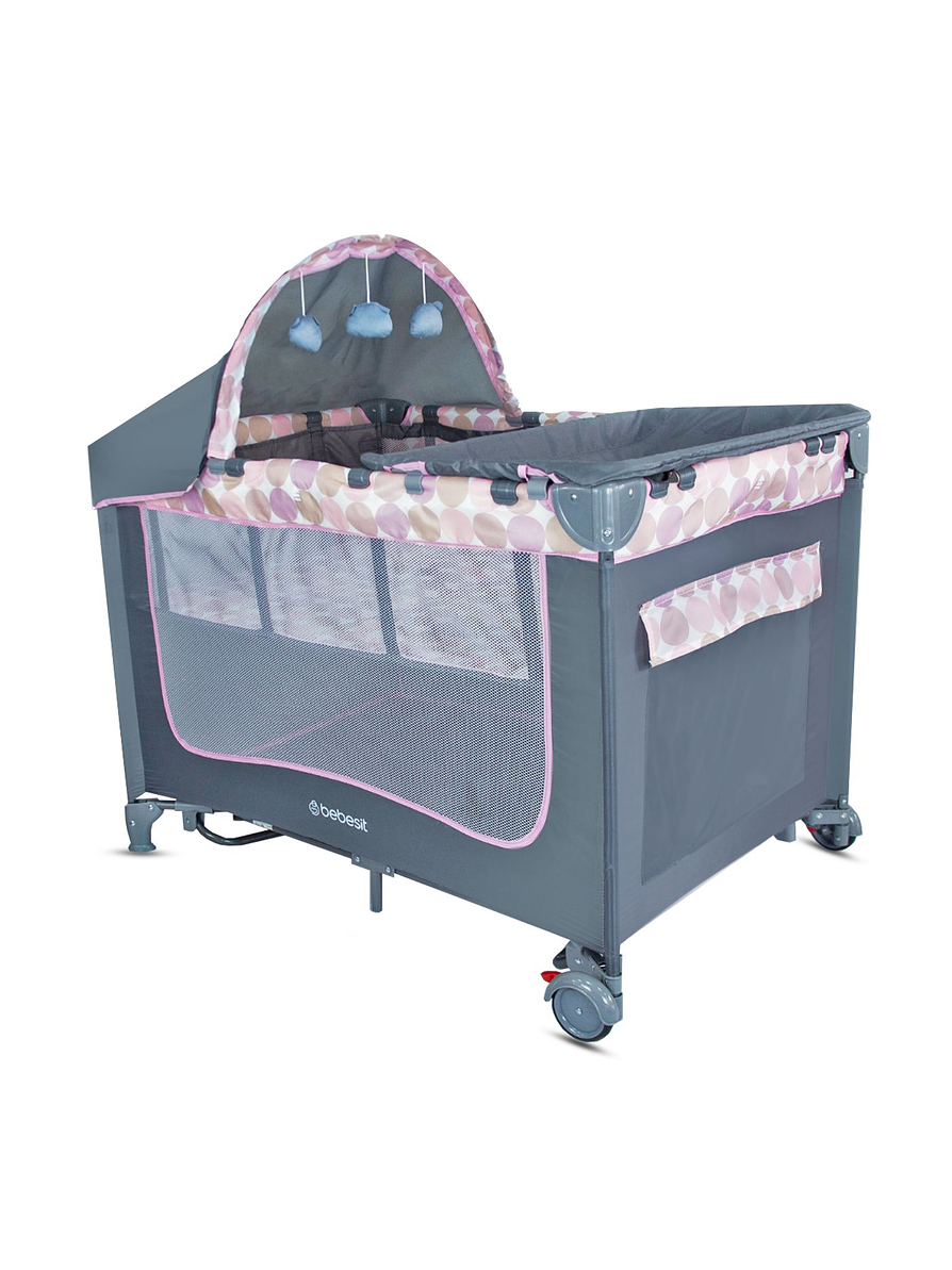 Cuna Corral Magic Rosa  2