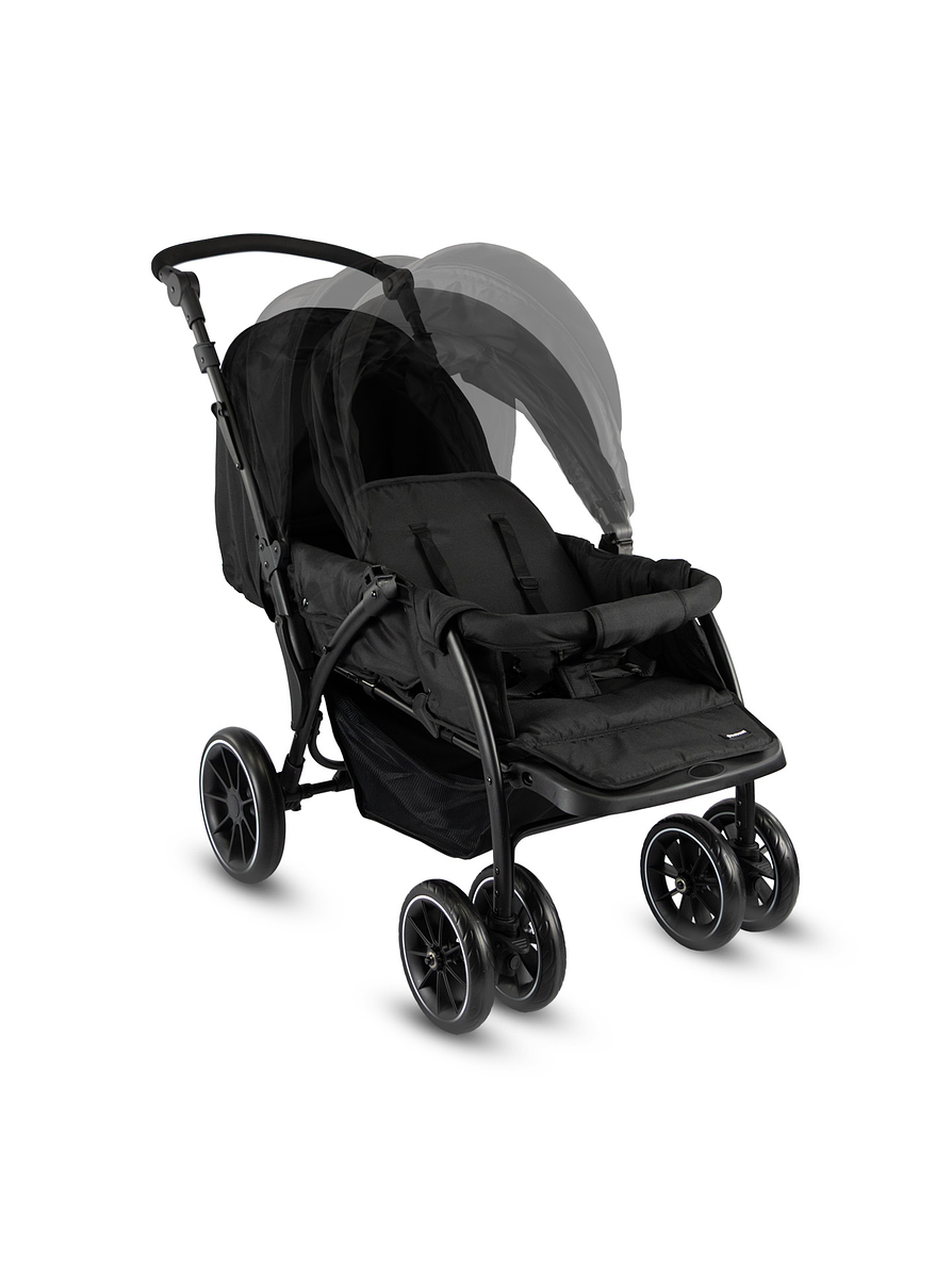 Coche Bebesit Gemelar Bivo Black Premium 3