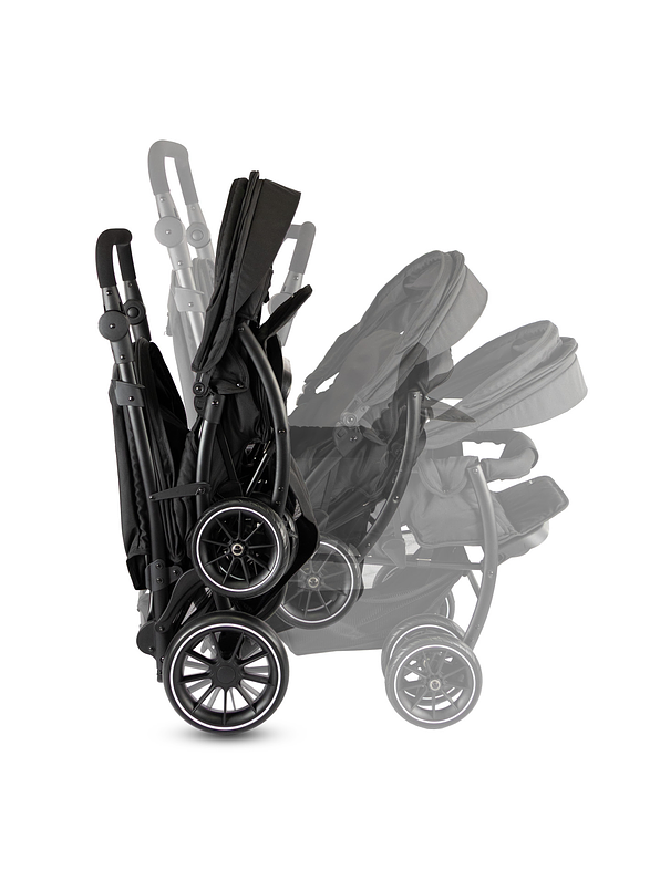 Coche Bebesit Gemelar Bivo Black Premium 7