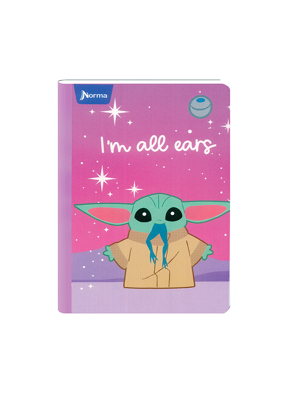 Cuaderno Cosido Norma Grogu 100 Hojas Líneas 3