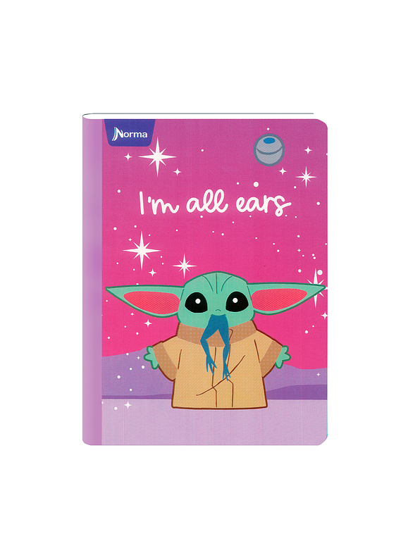 Cuaderno Cosido Norma Grogu 100 Hojas Cuadros 1