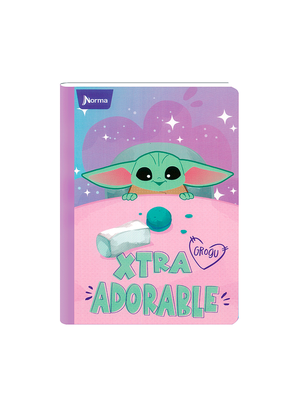 Cuaderno Cosido Norma Grogu 100 Hojas Cuadros 4