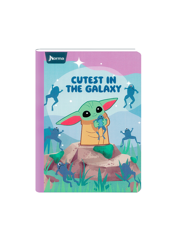 Cuaderno Cosido Norma Grogu 100 Hojas Cuadros 5