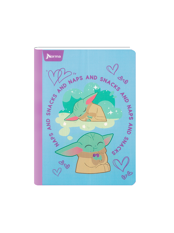 Cuaderno Cosido Norma Grogu 100 Hojas Cuadros 6