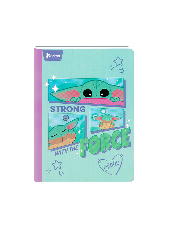 Cuaderno Cosido Norma Grogu 100 Hojas Cuadros 7