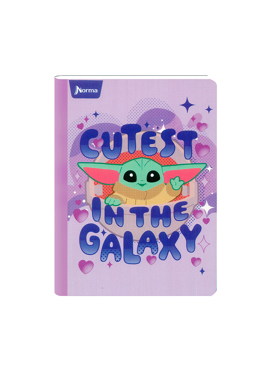 Cuaderno Cosido Norma Grogu 100 Hojas Cuadros 2