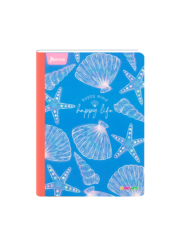 Cuaderno Cosido Norma X-Presarte Femenino 100 Hojas Cuadros 4