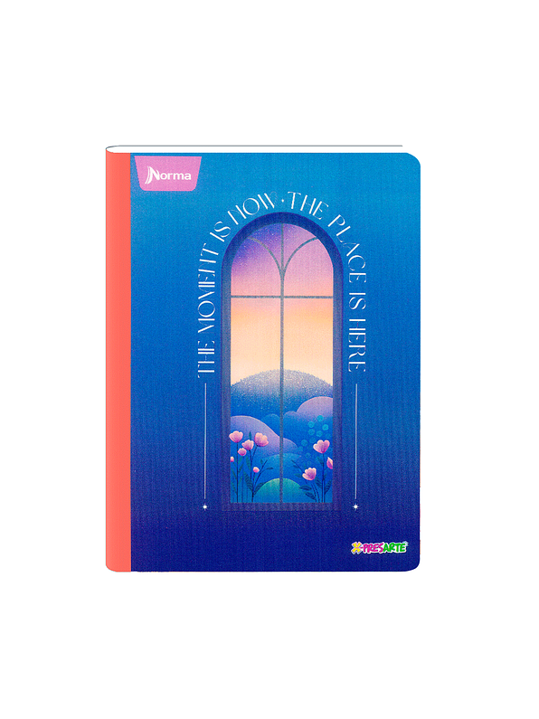 Cuaderno Cosido Norma X-Presarte Femenino 100 Hojas Cuadros 8