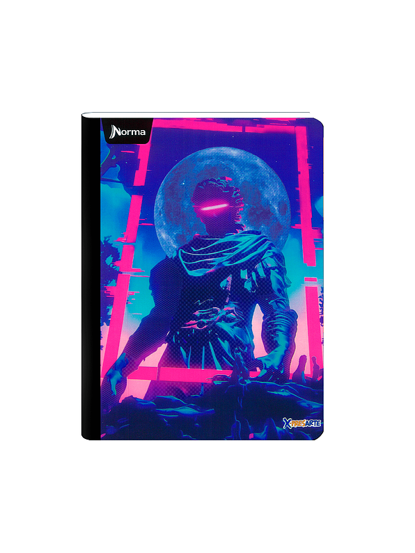 Cuaderno Cosido Norma X-Presarte Masculino 100 Hojas Cuadros 4