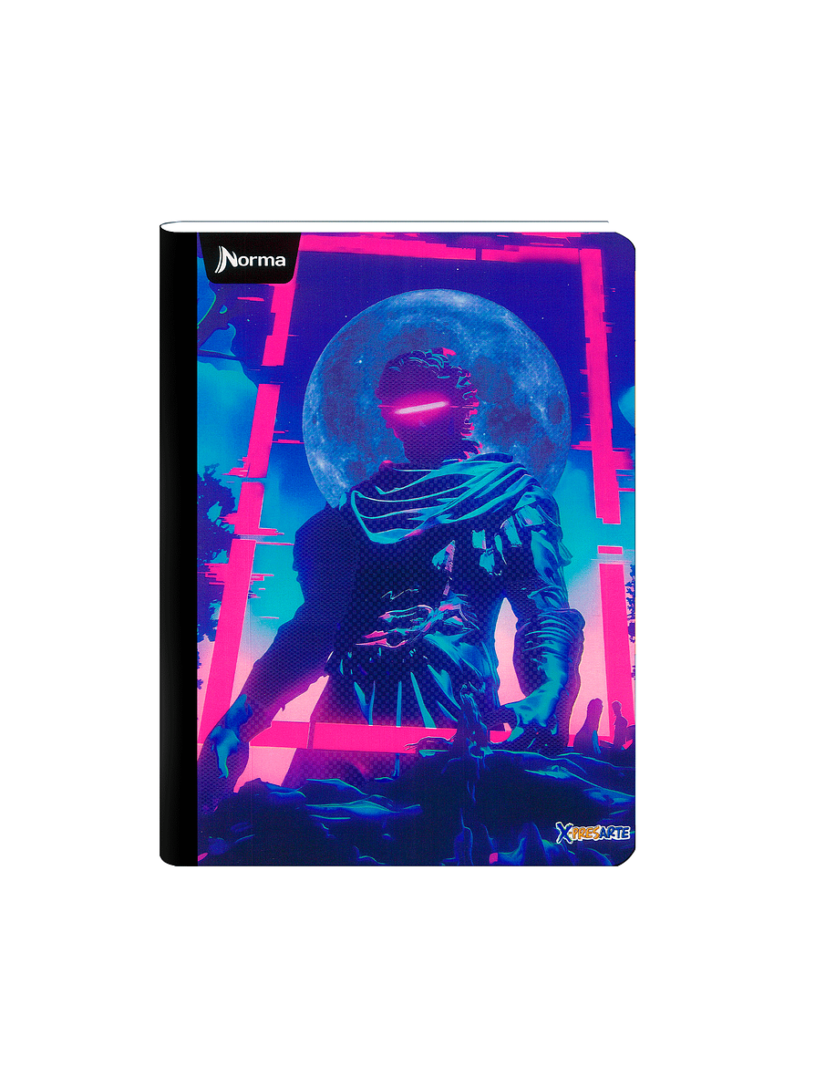 Cuaderno Cosido Norma X-Presarte Masculino 100 Hojas Cuadros 4