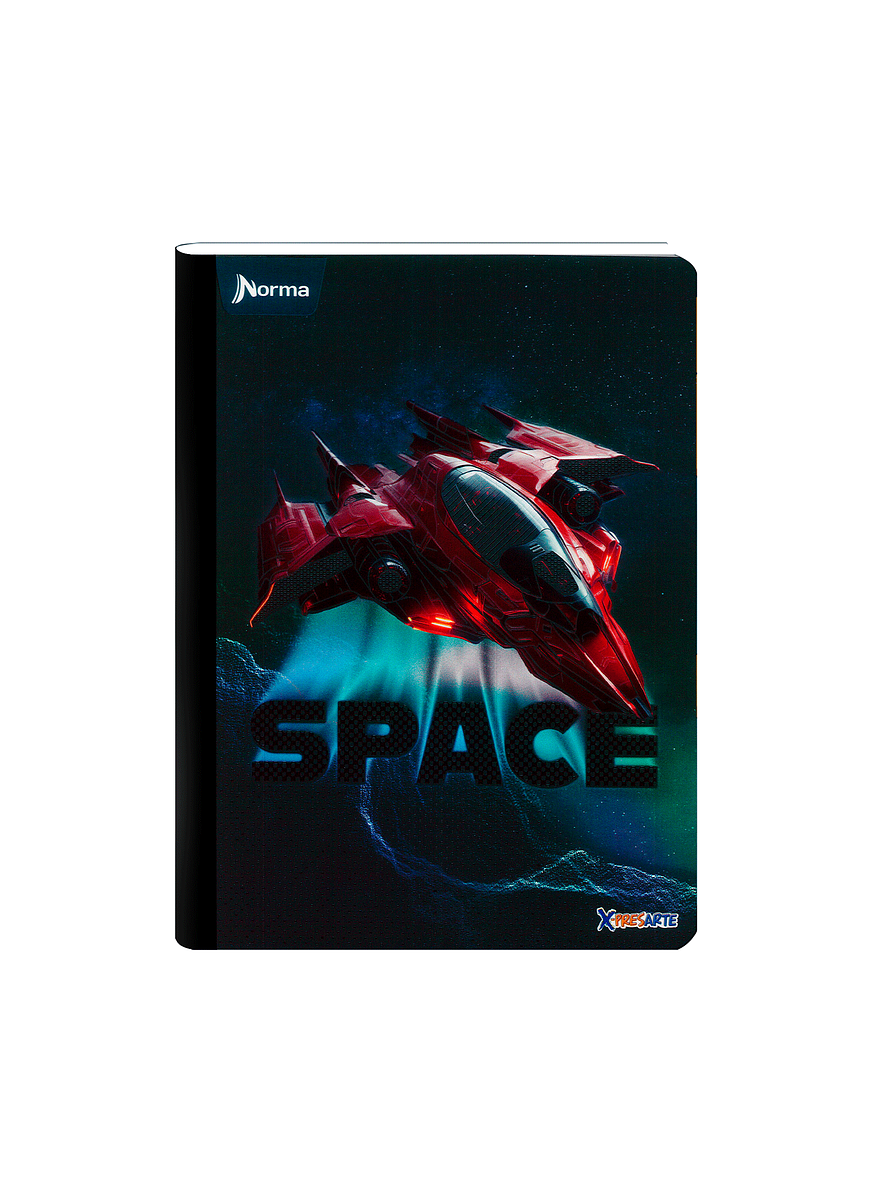 Cuaderno Cosido Norma X-Presarte Masculino 100 Hojas Cuadros 7