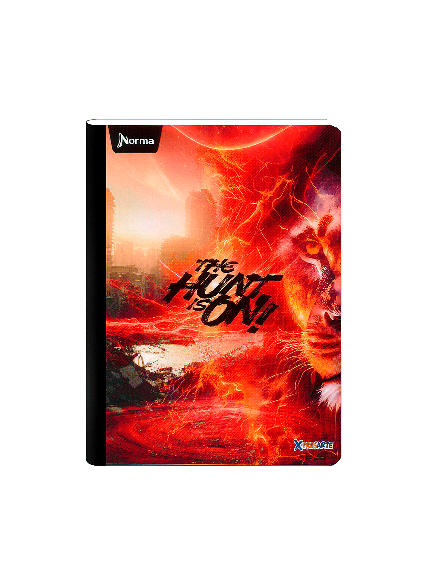 Cuaderno Cosido Norma X-Presarte Masculino 100 Hojas Cuadros 9