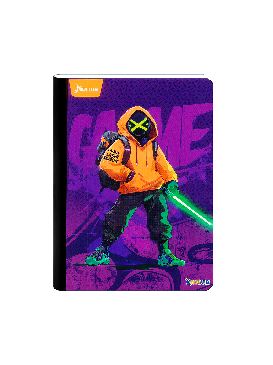 Cuaderno Cosido Norma X-Presarte Masculino 50 Hojas Cuadros 2