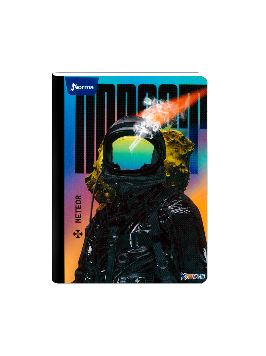 Cuaderno Cosido Norma X-Presarte Masculino 50 Hojas Cuadros 5